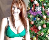 Krásná milf Shanda Fay potěšila svého přítele po štědrovečerní večeři análním sexem